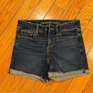 American Eagle Outfitters Midi Denim Shorts - Size 0